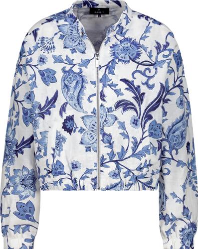 Jacke mit Blumenmuster 42 - Marine Gemustert