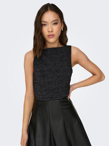 ONLROMA S/L 2-WAYS SHINE TOP JRS S Normal geschnitten - Black