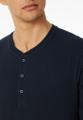 Langarmshirt Knopfleiste Blau 54