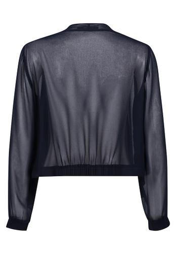 Blusenjacke Blau 46