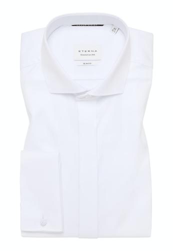 Cover Shirt Twill super langer Arm (72 cm) Weiß 44/Langarm - 67cm