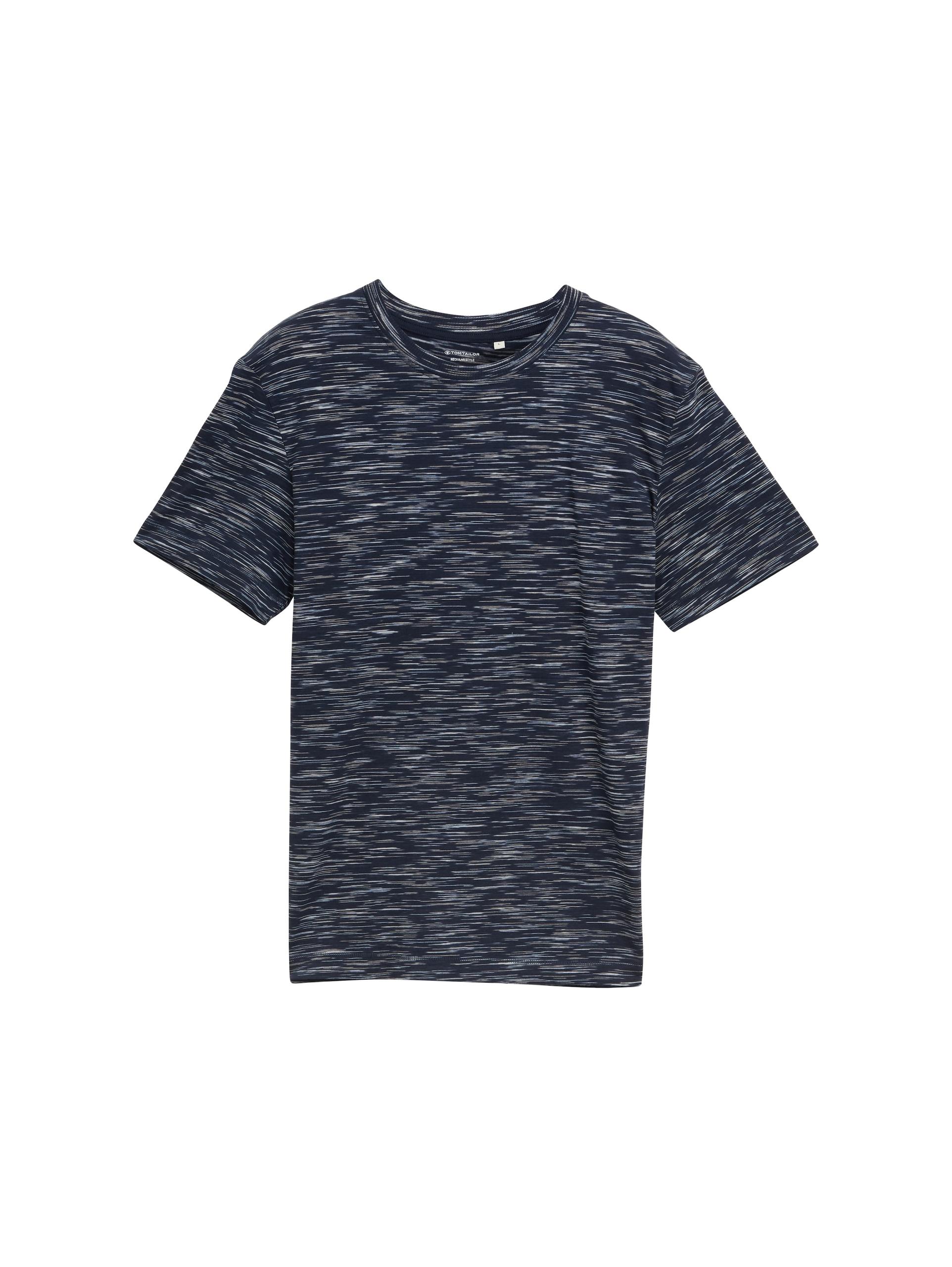T-Shirt mit Muster XL Regular Fit - Navy Multicolor Inject