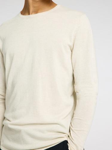 SLHROME LS KNIT CREW NECK NOOS Grau L