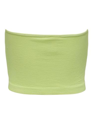 ONLGWEN RIB SWEETHEART TUBE TOP PNT L Stretch - Celery Green