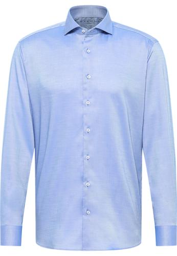 Performance Shirt Natté-Stretch Langarm 42/Langarm - 65cm MODERN FIT - Mittelblau