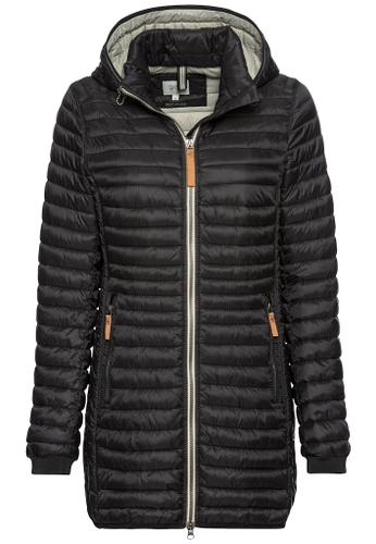 Steppjacke aus recyceltem Polyamid Schwarz 40