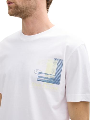 T-Shirt mit Print XXL Regular Fit - White