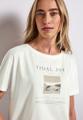 T-Shirt mit Fotoprint Weiß 36