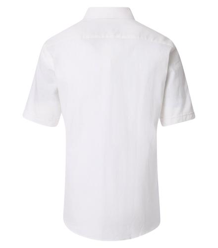 Leinenhemd L Casual Fit Short - Weiß