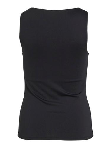 VIKENZA U-NECK S/L TANK TOP REV - NOOS L Eng anliegend - Black