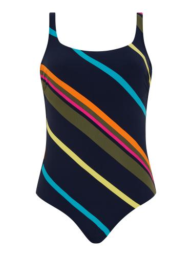 IDENTITY Covering underwired swimsuit (classical) 75 E - Colorful Stripes