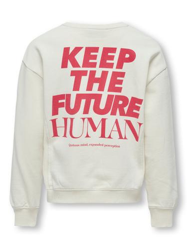 KOGNELLY L/S O-NECK PRINT BOX SWT 146/152 Normal geschnitten - Birch