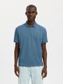 SLMFAVE ZIP SS POLO NOOS M Normal geschnitten - Blue Mirage