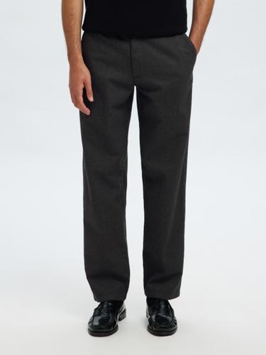 SLH175-SLIM MILES BRUSHED PANT W NOOS 32/34 Slim Fit - Dark Grey