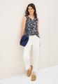Gemustertes Blusentop L - Urban Dark Blue