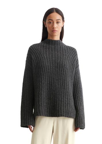 Strickpullover oversize L - Deep Grey Melange