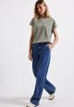 Silk-Look Shirt mit Wording 36 - Dusty Milky Green