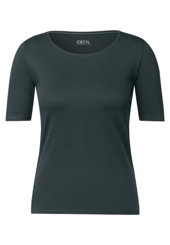 T-Shirt in Unifarbe S - Slate Khaki