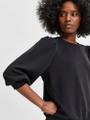 SLFTENNY 3/4 SWEAT TOP NOOS Schwarz S