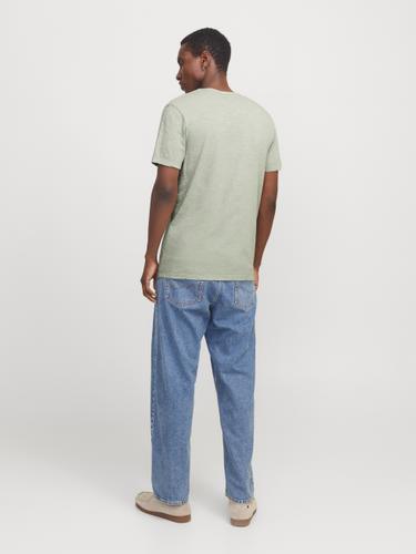 JJESPLIT NECK TEE SS NOOS L Normal geschnitten - Iceberg Green