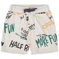 Kn.-Jerseybermudas 104/110 - Light Beige Aop