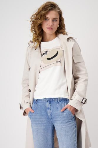 Sweatshirt mit Sonnenhut-Applikation 46 - Off-white