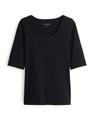 OPUS Kurzarmshirt »Daily F« im Basic-Look - Schwarz / 42