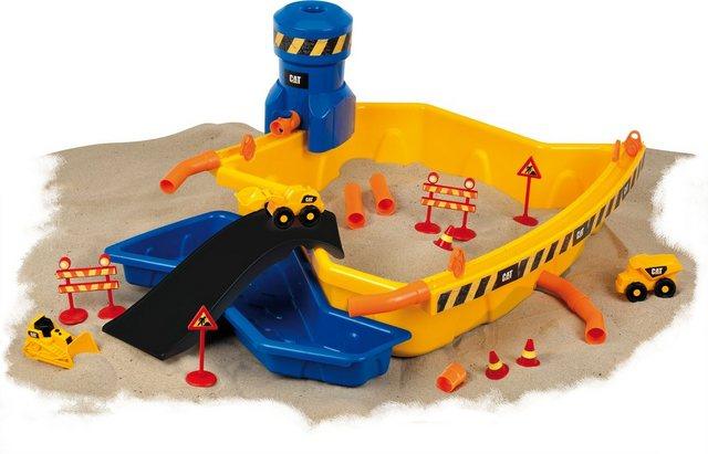 Klein Spielzeug-Radlader »Caterpilar CAT Sandbaustelle Mega«, (Set, 28-tlg), mit 3 Cat® Fahrzeugen; Made in Germany