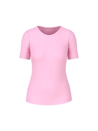 Uni T-Shirt aus stretchigem Cotton-Ripp 40 - Fresh Pink