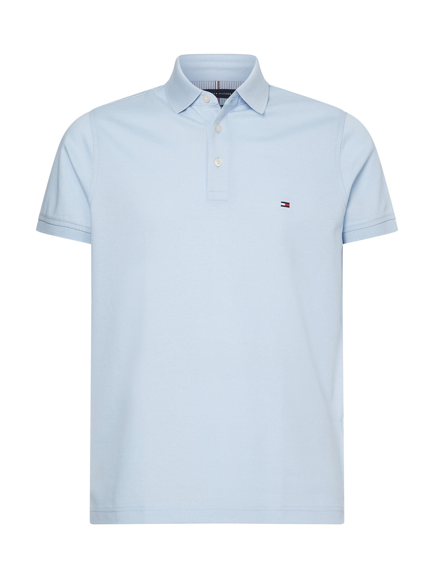 Poloshirt in Slim-Fit - Hellblau / S
