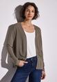 Strick-Look Jacke Braun 44