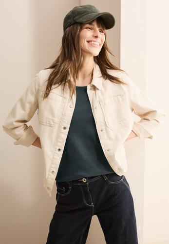 T-Shirt in Unifarbe S - Slate Khaki