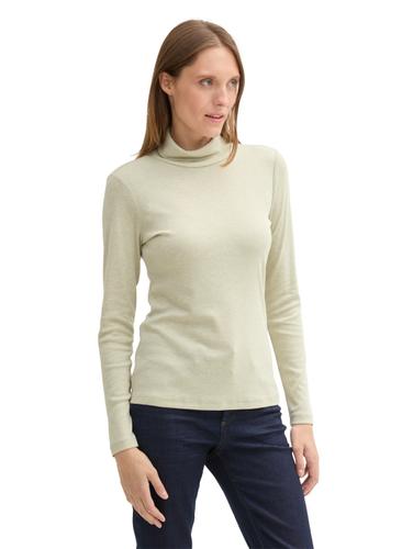 Langarmshirt mit Rollkragen XXXL Regular Fit - Pure Sage Melange