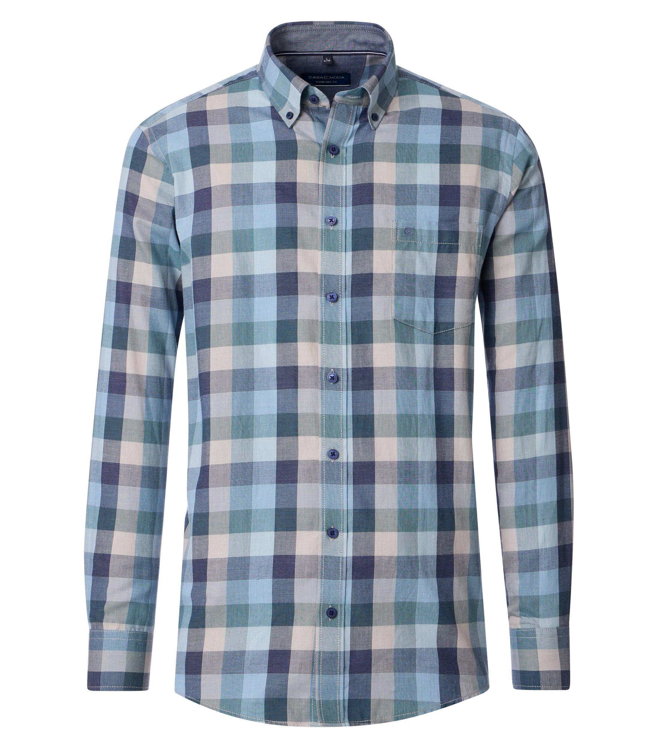 Freizeithemd 3XL Comfort Fit - Aqua Bis Petrol