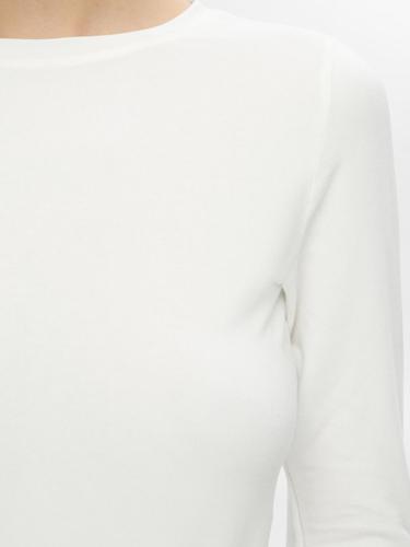 SLFMANJA LS O-NECK NOOS XL Slim Fit - Snow White