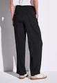 Wide Leg Hose mit Struktur Schwarz 40/30