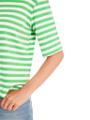 Gestreiftes T-Shirt mit 3/4-Ärmel Grün 40