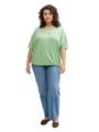 Plus Size - T-Shirt mit V-Ausschnitt 48 Regular Fit - True Green