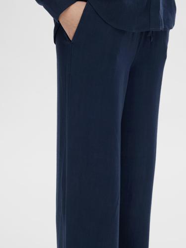 SLFVIVA-GULIA HW LONG SUN PANT NOOS 40 Normal geschnitten - Dark Sapphire