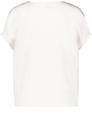 Blusenshirt mit Material-Patch 38 Bequeme Passform - Ecru/weiss/rot/orange Druck