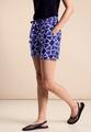 Paperbag Shorts mit Print 36 - Violet Blue