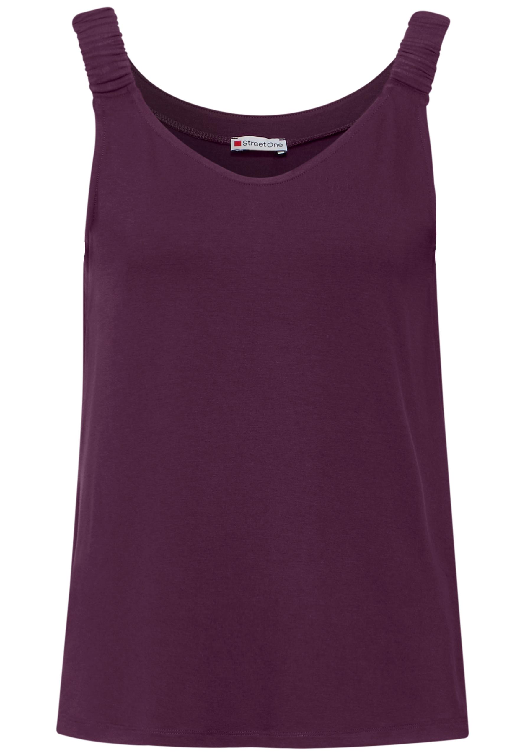 Top mit V-Neck 36 - Dark Berry Purple