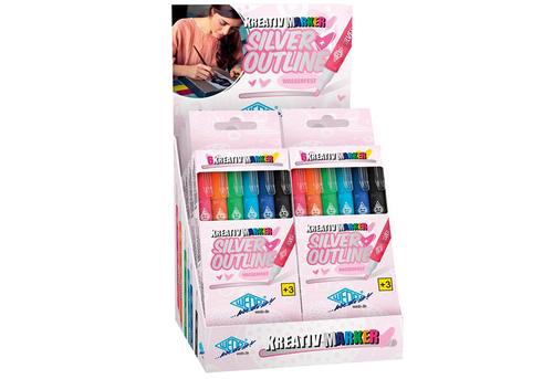 Kreativmarker Set Silver+Out