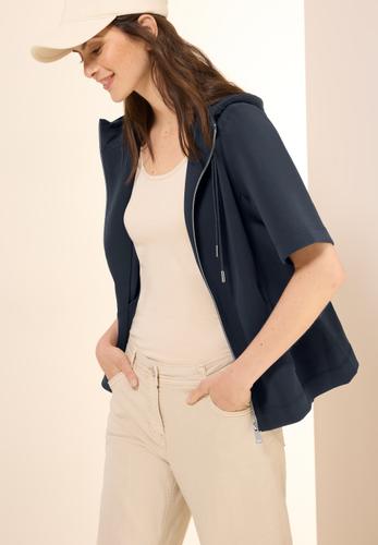 Kurzarm Sweatjacke M - Universal Blue