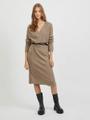 VIMADELIA V-NECK L/S KNIT DRESS - NOOS XS Normal geschnitten - Fungi