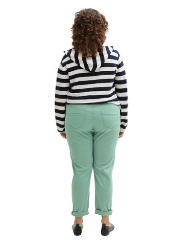 Plus Size - Cropped Slim Hose 46/28 Slim Fit - Faded Green
