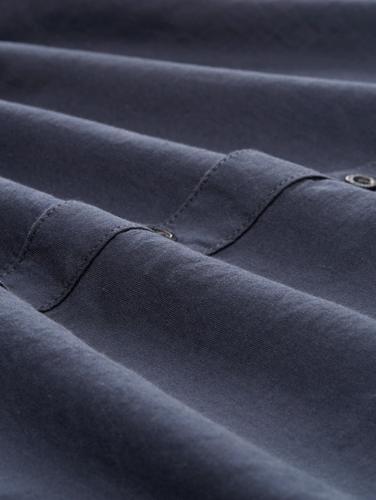 Fitted Hemd aus Baumwolle XXL Slim Fit - Blue Structure