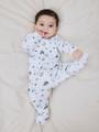 NBMNIGHTSUIT 2P ZIP FF ELEPHANT NOOS Blau 56