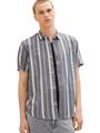 Hemd mit Streifen M Relaxed Fit - Navy Big Stripe