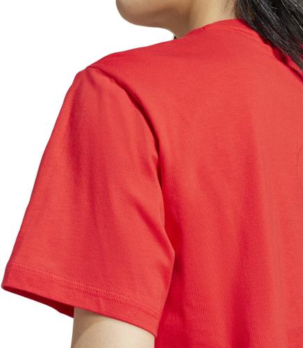 ADIDAS Damen Shirt Essentials Small Logo Cotton L in Rot